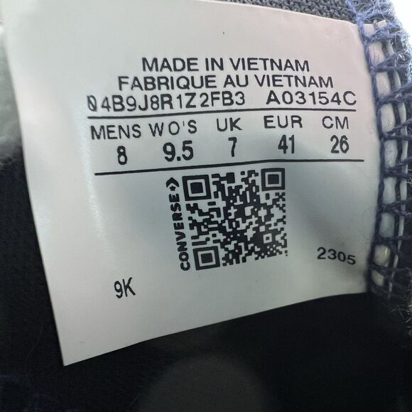 Converse by You Run Star Hike 2 Tone High Top Custom Shoes Sneakers Womens 9.5 - Picture 8 of 8